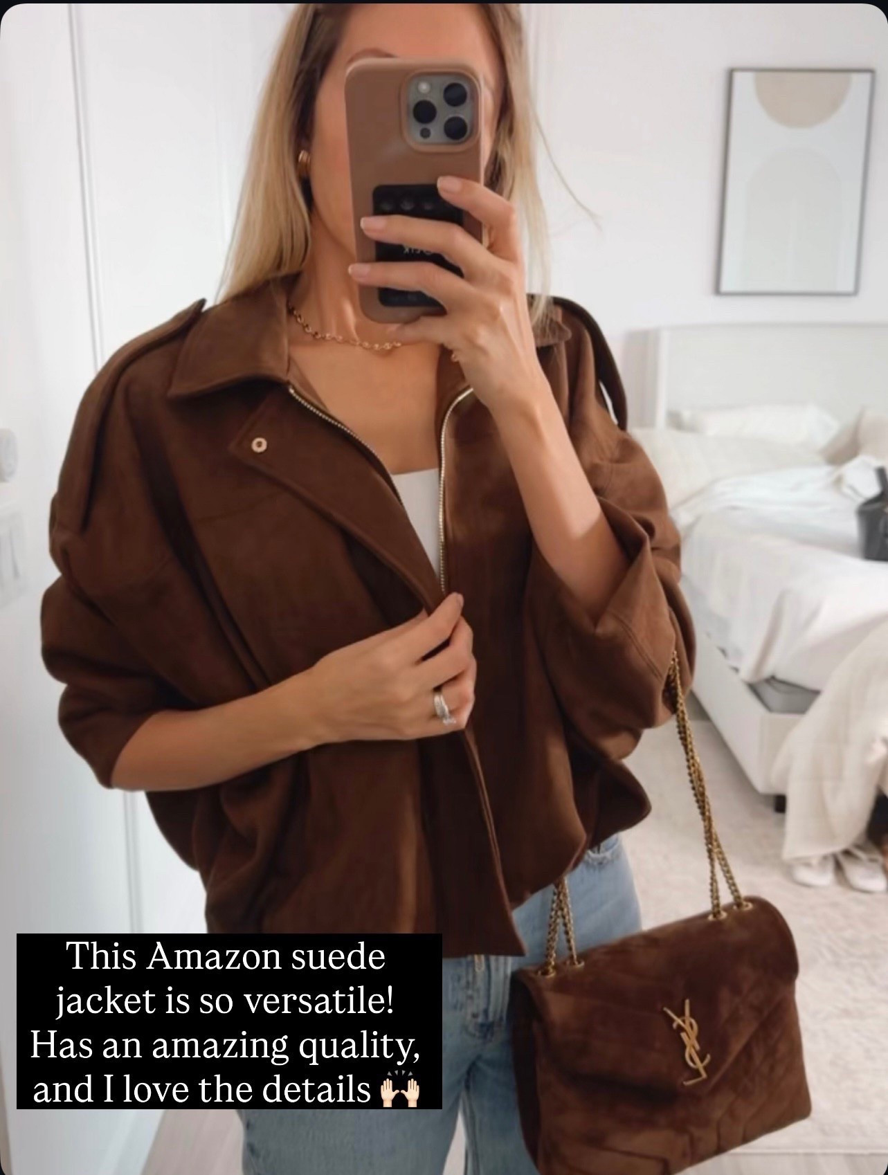 This Amazon suede jacket is so versatile!
Has an amazing quality, and I love the details. 🙌🏼Fits true to size and I am wearing size small 



#LTKSeasonal #LTKootd #LTKU