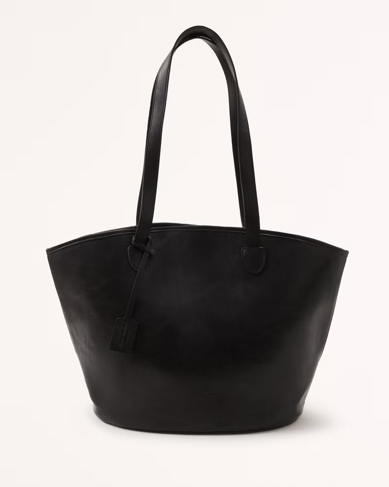 Vegan Leather Tote Bag | Abercrombie & Fitch (US)