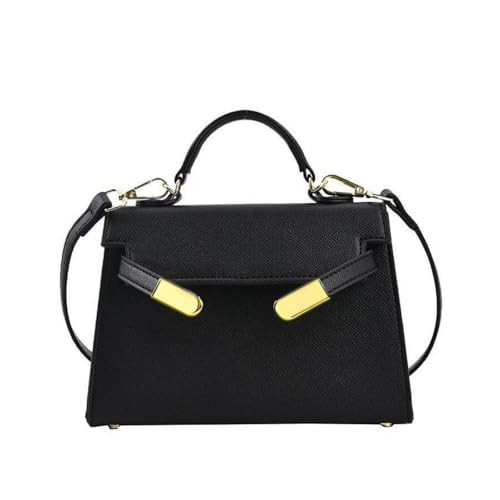 Crossbody Bags For Women PU Leather Trendy Shoulder Bag with Adjustable Strap Cross Body Bag Women's Handbags Purse (Black) | Amazon (US)