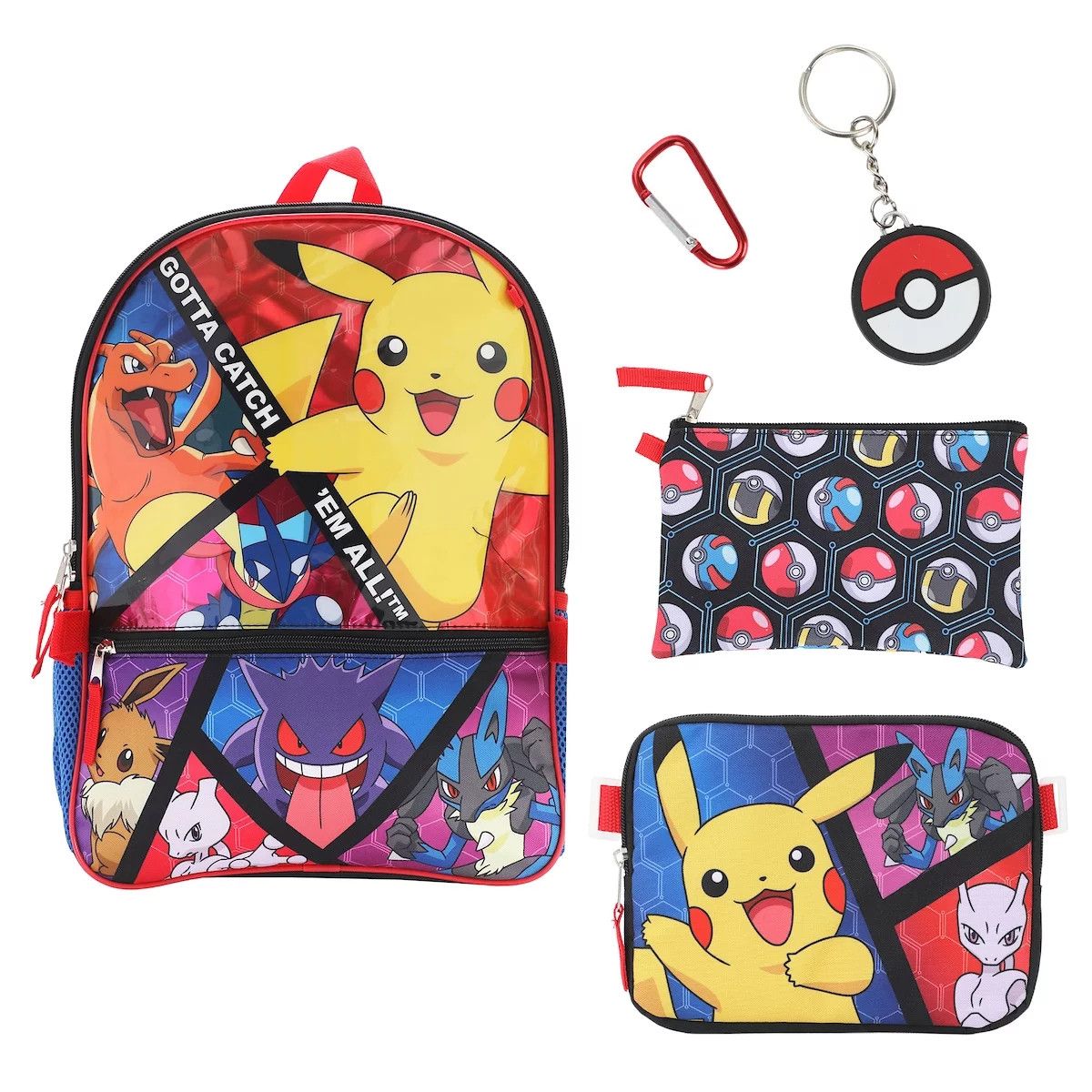 Pokemon Trainer Gotta Catch 'Em All Youth 5-Piece Backpack Set | Walmart (US)