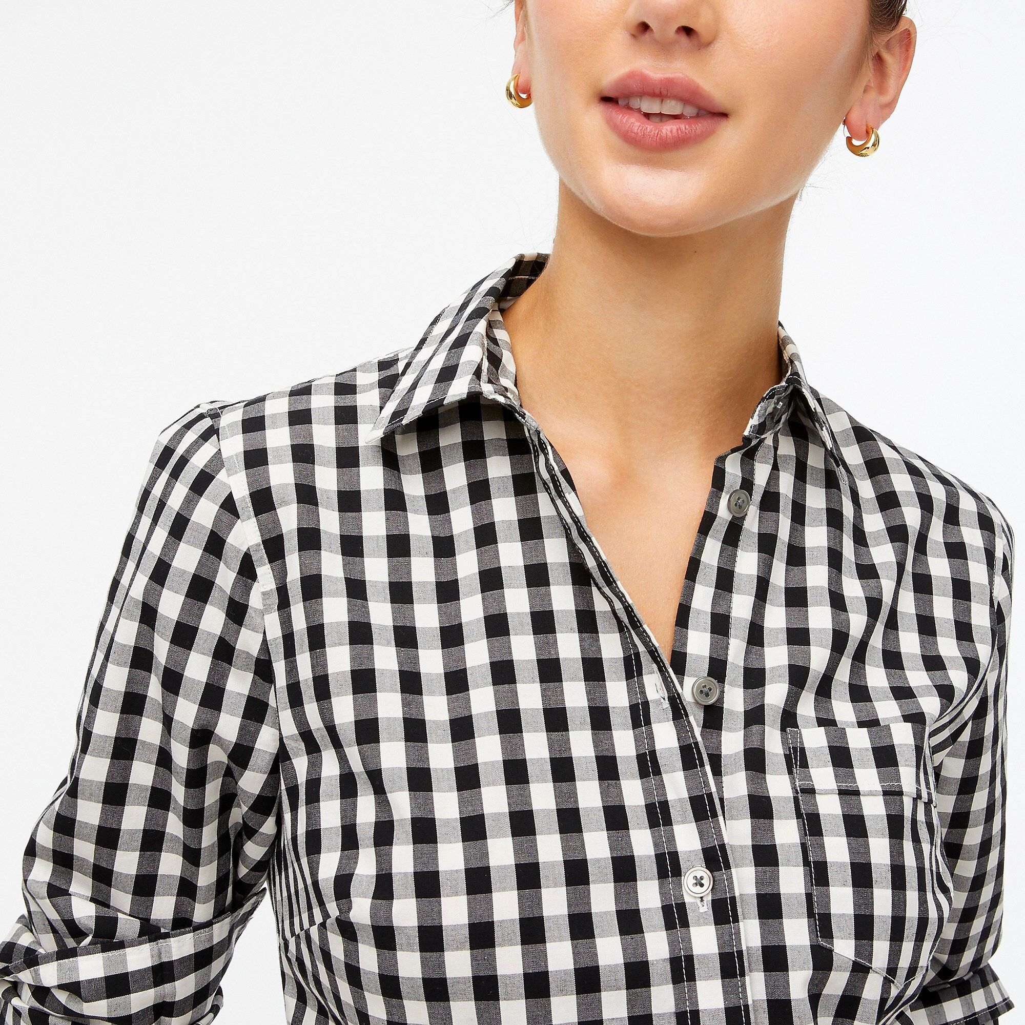 Gingham cotton poplin shirt in signature fitItem BB164 
 Reviews
 
 
 
 
 
34 Reviews 
 
 |
 
 
W... | J.Crew Factory