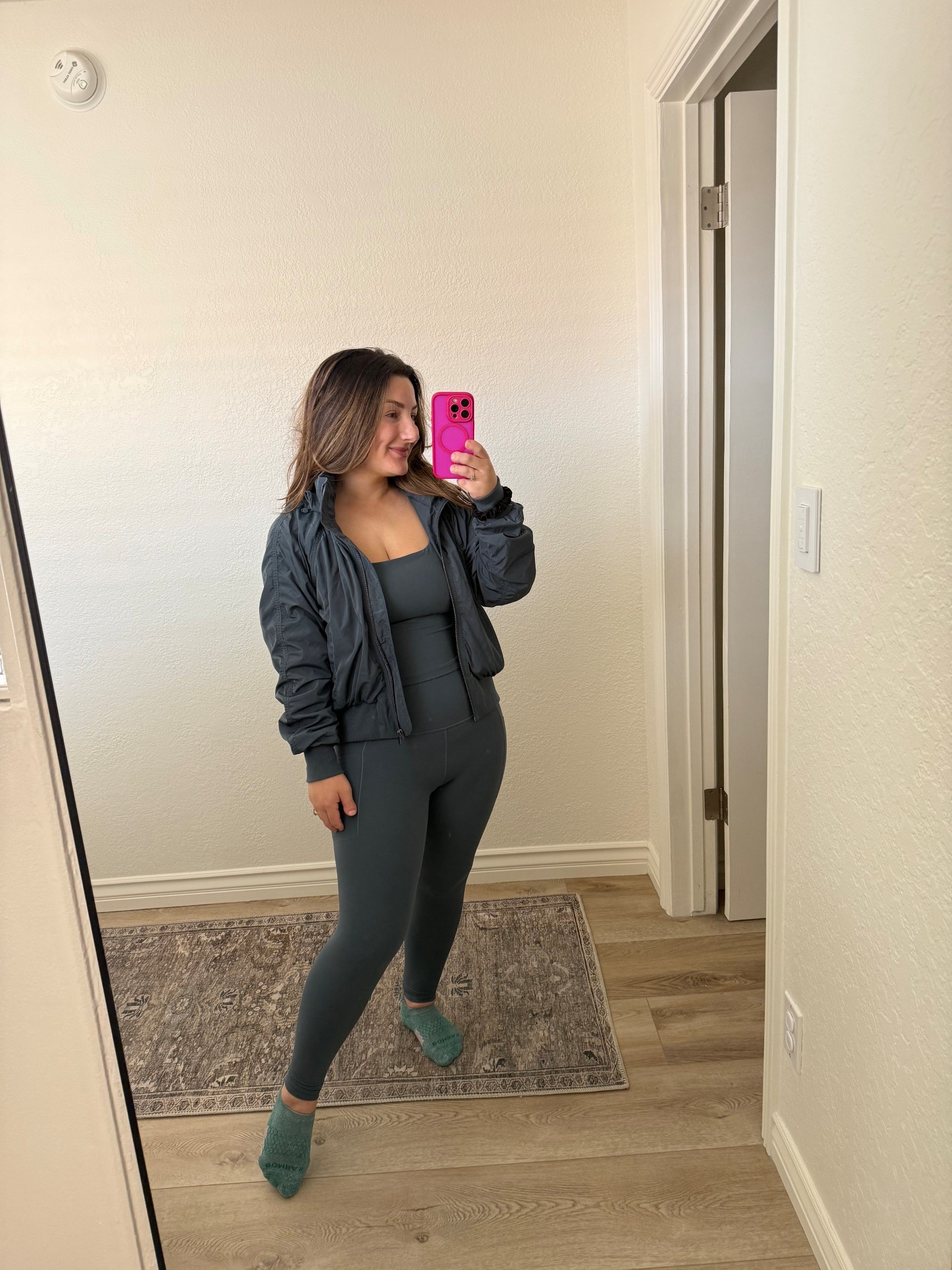 Athleta workout set! My favorite set that holds in a C-section! 
Top/ bra size medium
Bottoms size small petite
Jacket size small petite

#LTKFindsUnder100 #LTKStyleTip #LTKActive