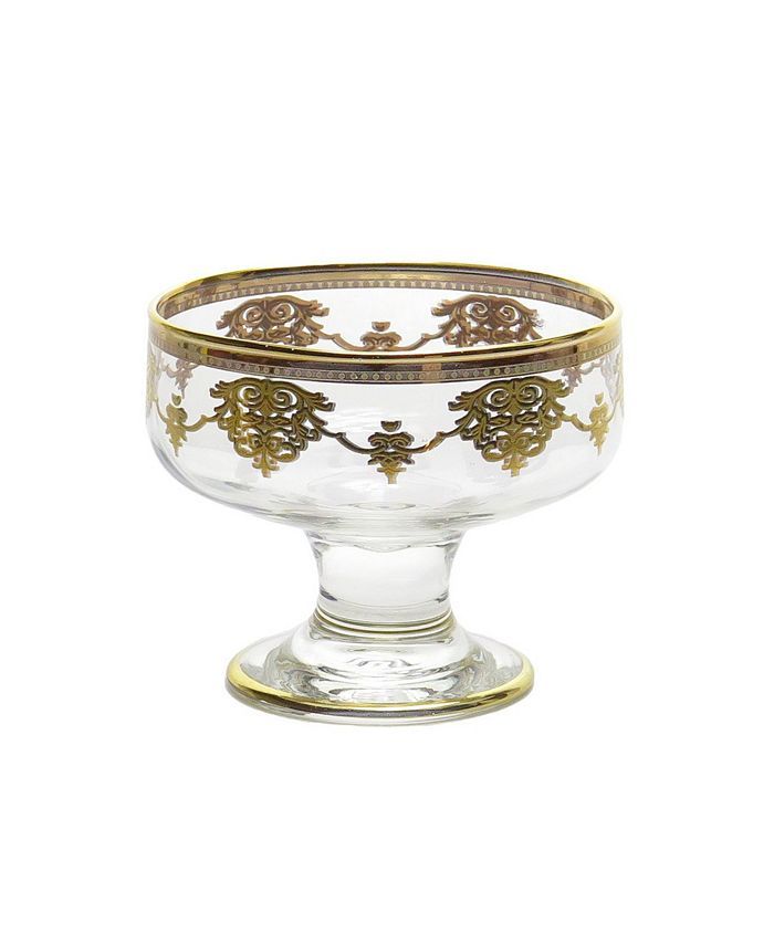 Classic Touch Set of 6 Dessert Cups with Gold-tone Design & Reviews - Serveware - Dining - Macy's | Macys (US)