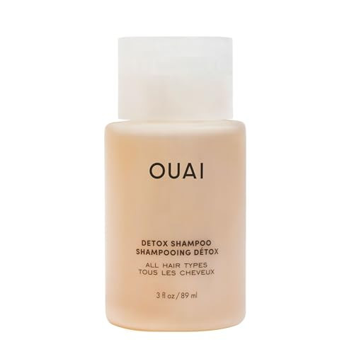 OUAI Detox Shampoo Travel Size - Clarifying Shampoo for Build Up, Dirt, Oil, Product and Hard Water - Apple Cider Vinegar & Keratin for Clean, Refreshed Hair - Sulfate-Free Hair Care (3 oz) | Amazon (US)