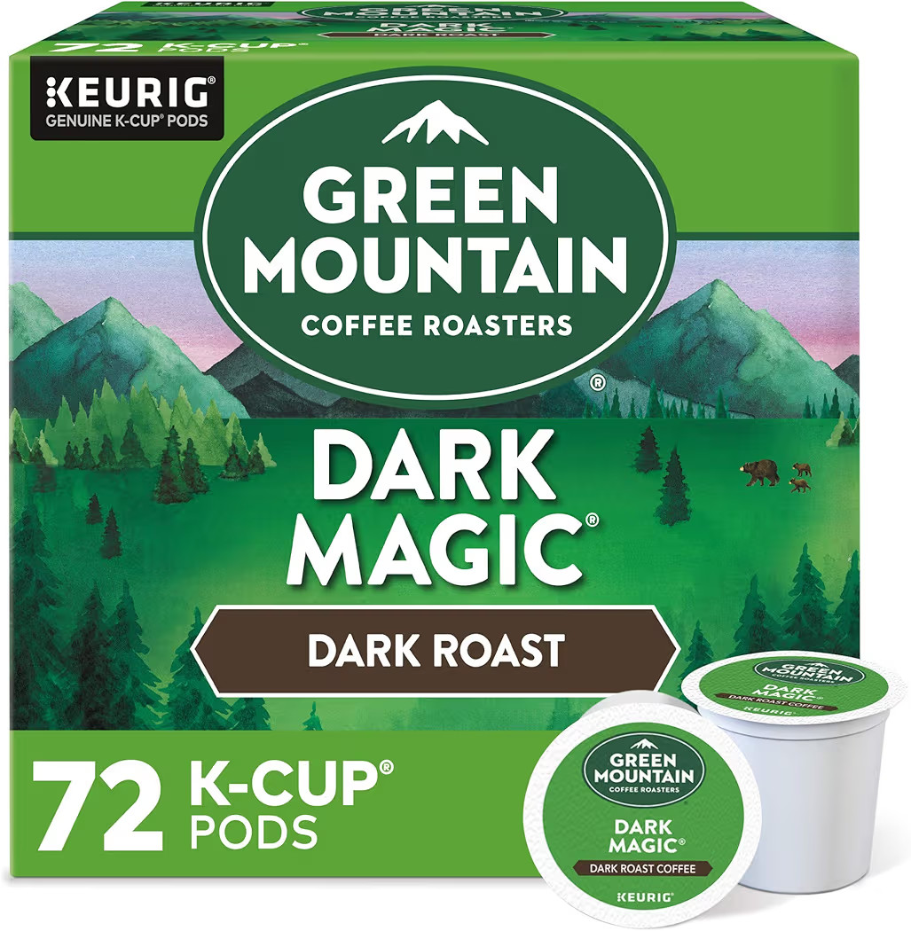Green Mountain Coffee Roasters Dark Magic Keurig Single-Serve K-Cup Pods, Dark Roast Coffee, 72 C... | Amazon (US)