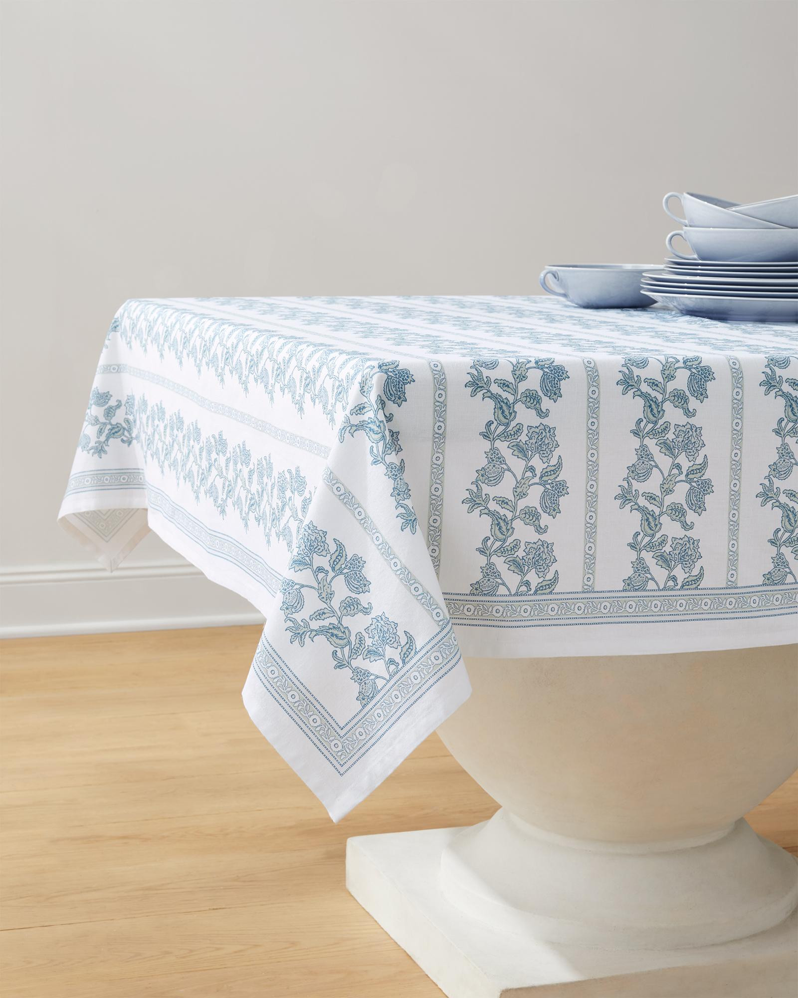 Fiargo Tablecloth – Sky | Serena & Lily | Serena and Lily
