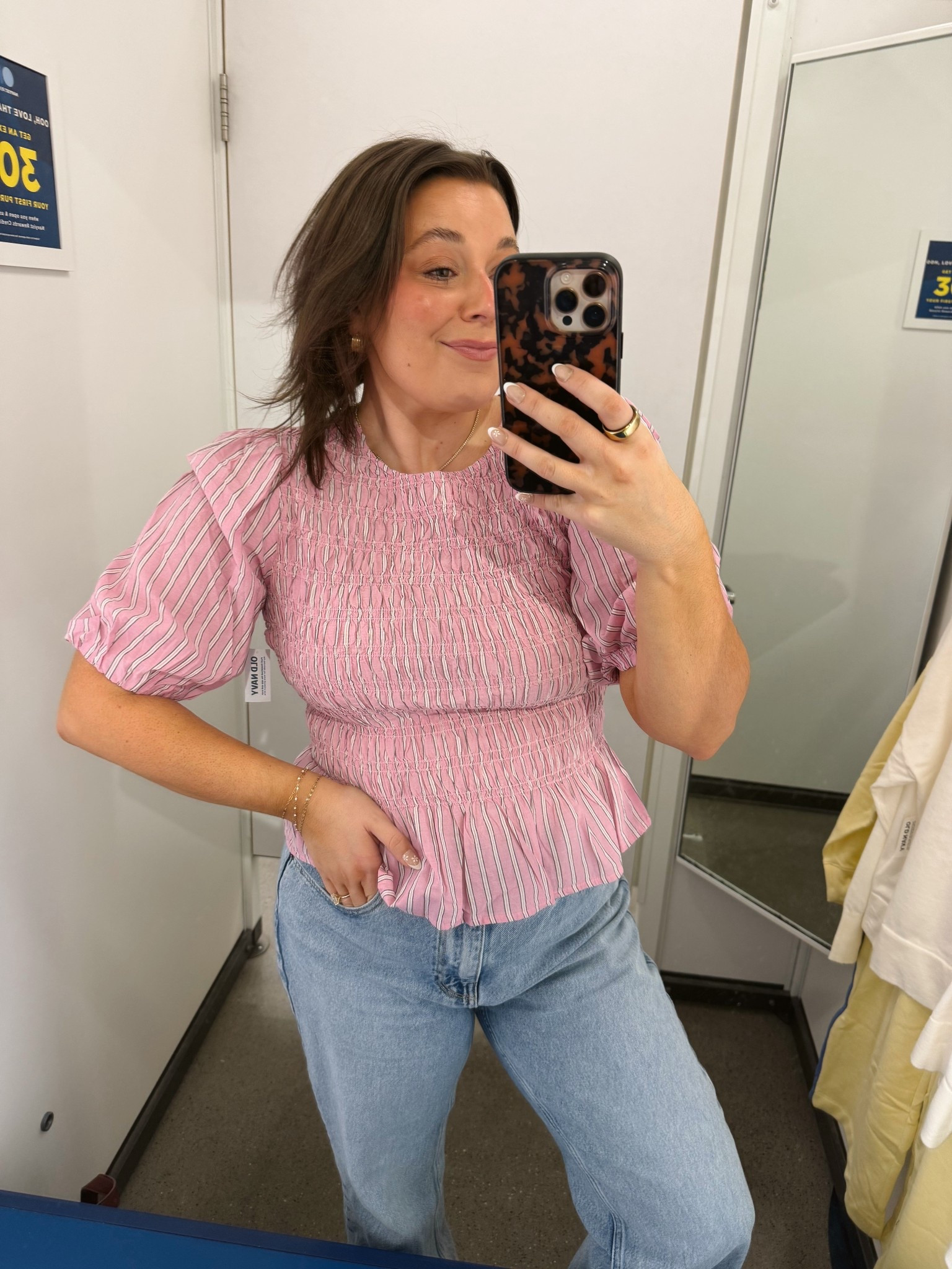 The cutest peplum scrunch top from Old Navy! Perfect for workwear or everyday style 🌸

#LTKWorkwear #LTKSaleAlert #LTKootd