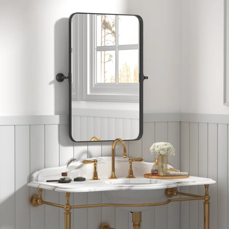 Metal Flat Wall Mirror | Wayfair North America