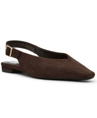 Dv Dolce Vita Women's Renada Snip Toe Slingback Flats - Black | Macy's