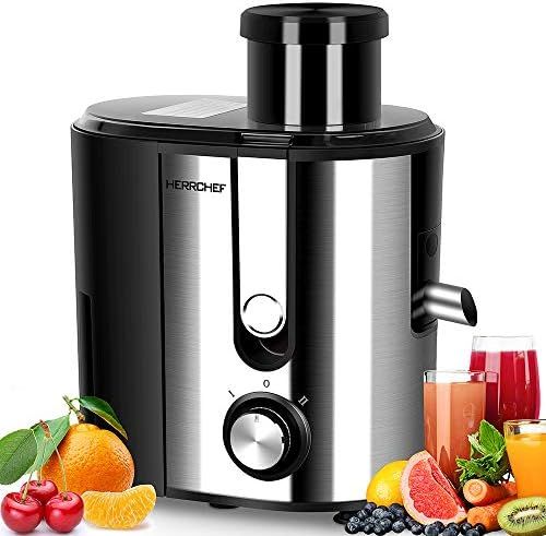 HERRCHEF Juicer Machines, 600W Juice Extractor with 3'' Big Mouth Feed Chute, Anti-drip Compact J... | Amazon (US)