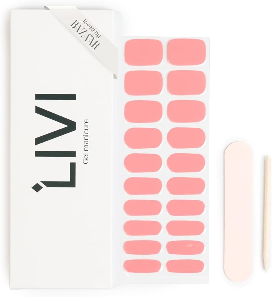 Single Manicure Set - Wrapped Sticker Fingernail Set for a DIY, At-Home Gel Polish Manicure, Salo... | Amazon (US)