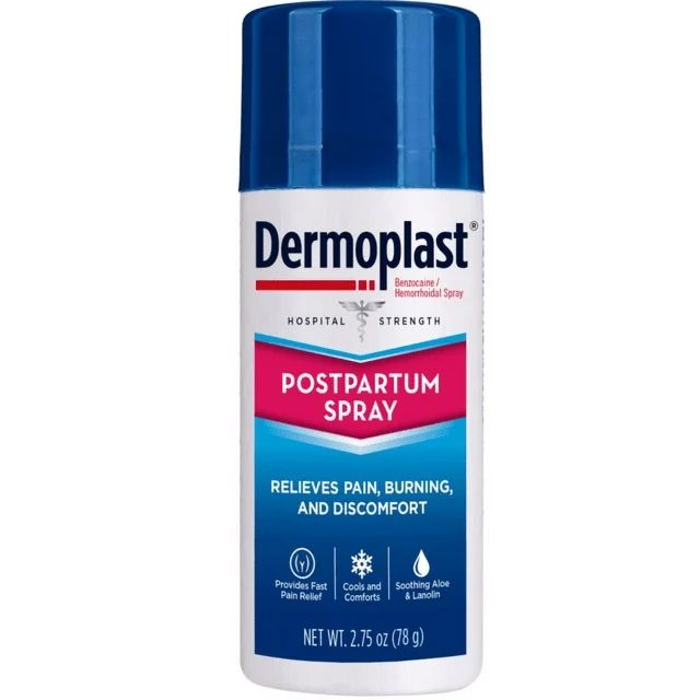 Dermoplast Postpartum Perineal Pain Relief Spray, Unscented, 2.75 oz | Walmart (US)