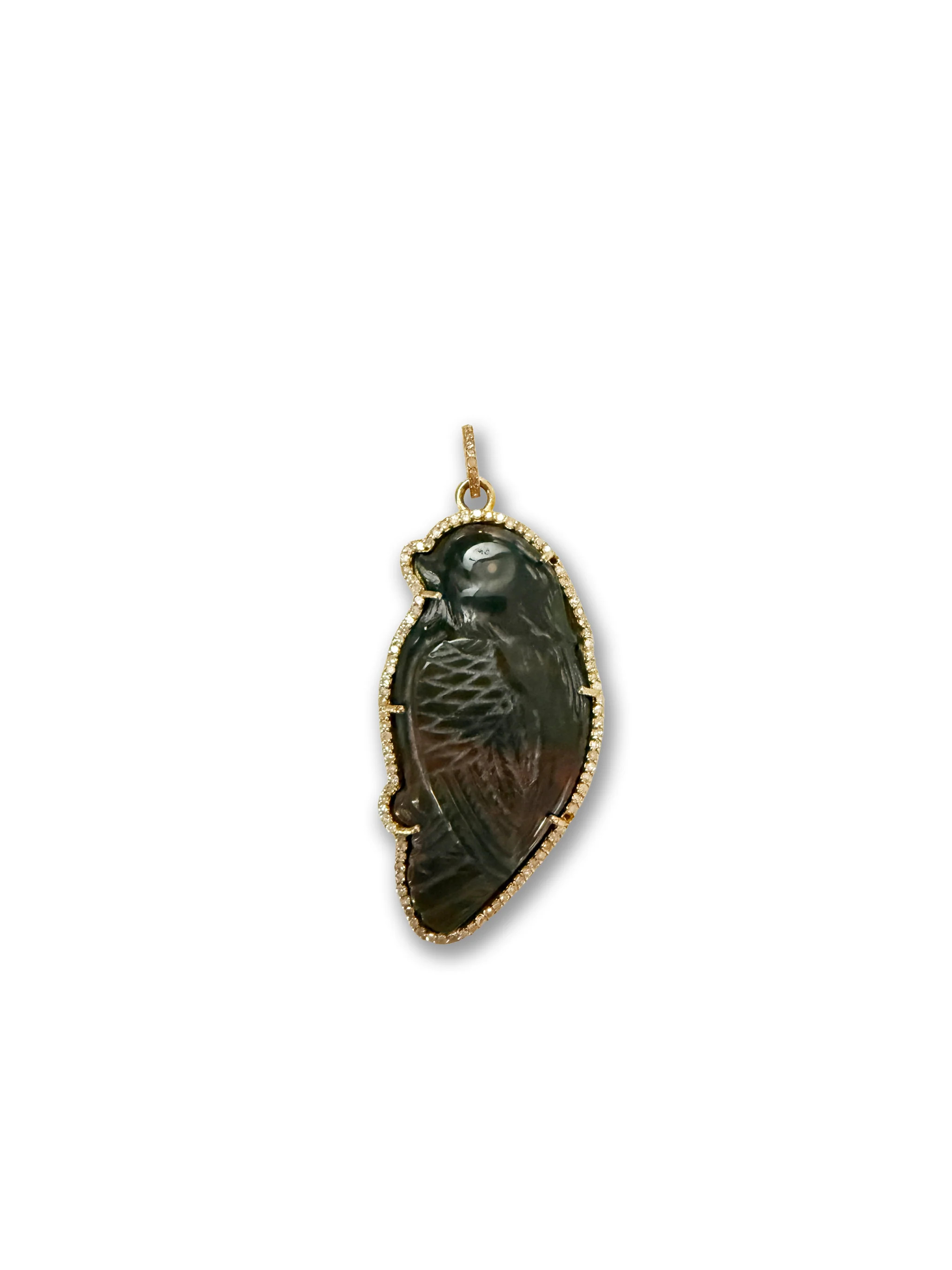 Calcopyrite Bird in Gold and Brass with Diamonds | Shop.app