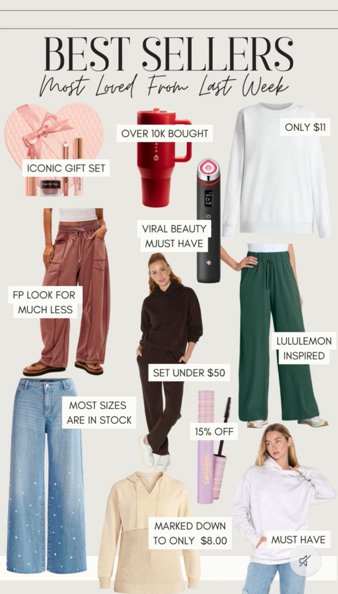 🤍 Last weeks bestselling items! There’s so many cool finds this week🙊😍🤍✨ 

#LTKGiftGuide #LTKBeauty #LTKFindsUnder50