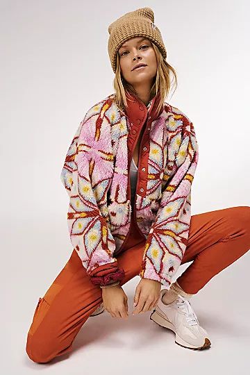 Hit The Slopes Printed Fleece Jacket | Free People (Global - UK&FR Excluded)