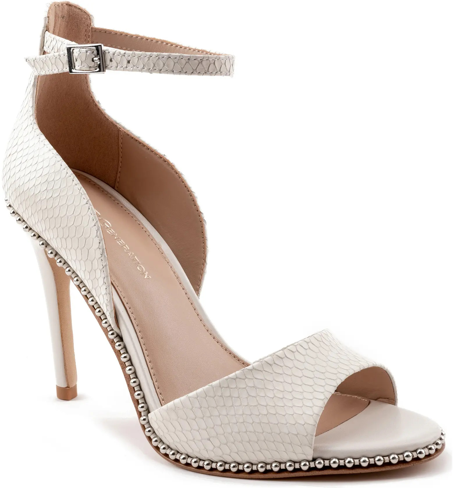 Jessika Snake Embossed Ankle Strap Sandal (Women) | Nordstrom