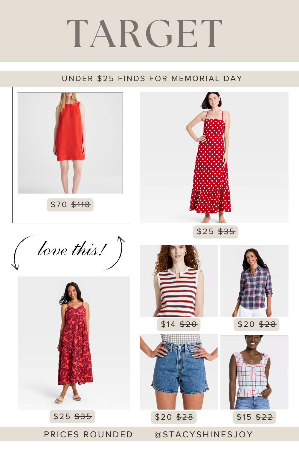 Great pieces over at Target for their Memorial Day sale all for under $25!

#targetstyle #targetfashion #summersale 

 #LTKootd #LTKSeasonal #LTKSaleAlert