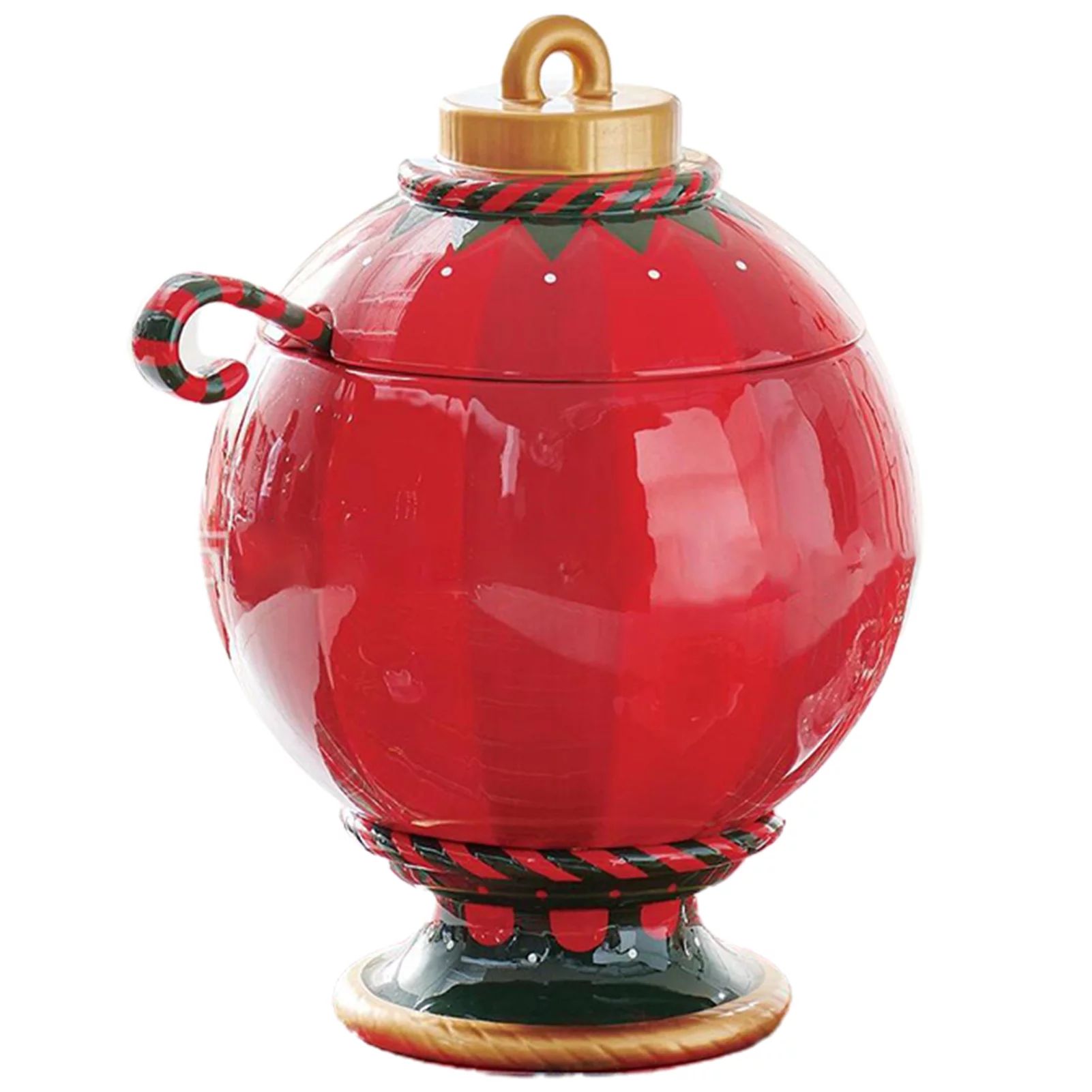 New Oversized Punch Bowl for Christmas Party Vintage Ornament Decorative Resin Serving Bowl | Walmart (US)