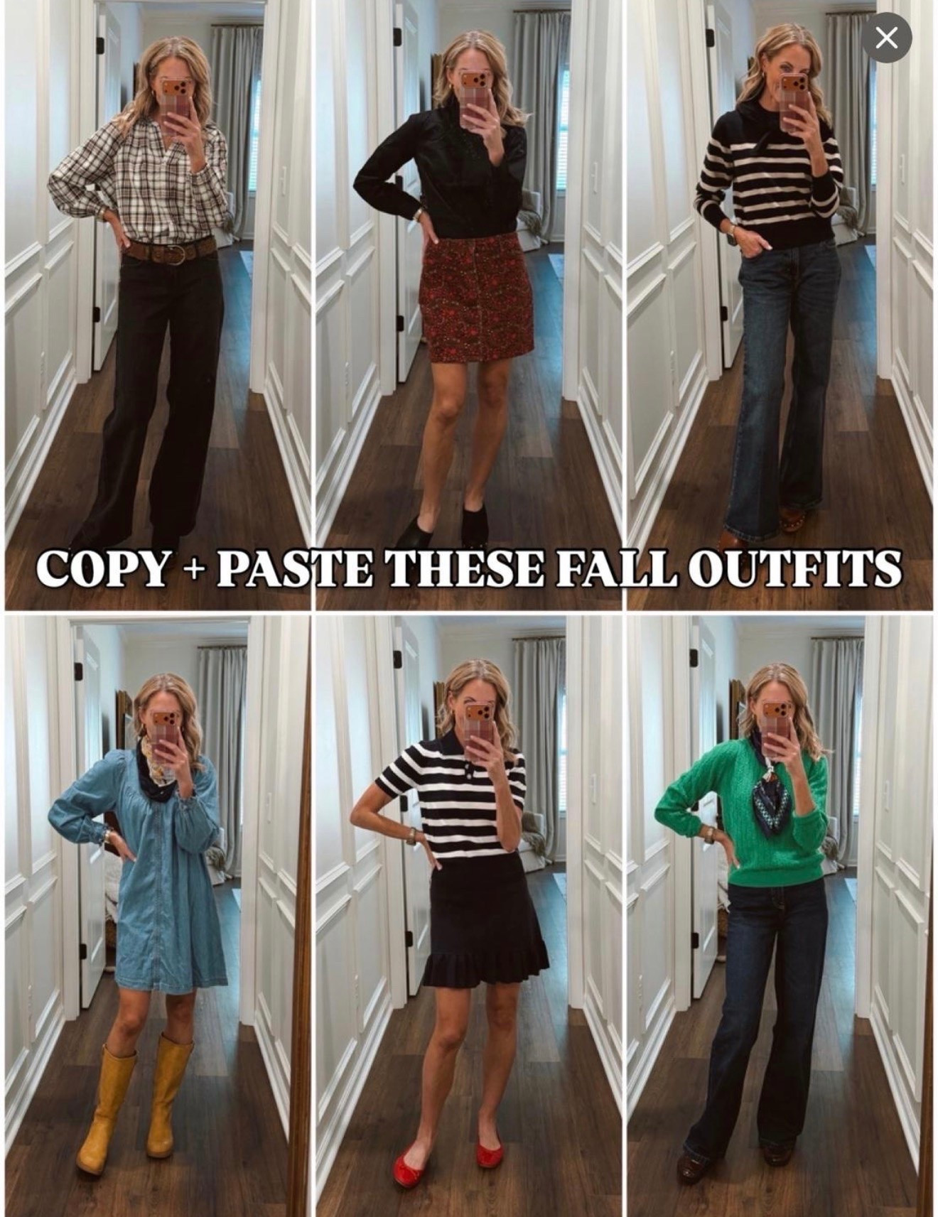 WAIT… these fall outfits are GOOD. 🍂 Sharing 7 easy fall outfits for women that I’m actually wearing—from fall workwear and teacher outfits to casual weekend style. Think plaid, denim, wide leg jeans, skirts, stripes, loafers, ballet flats and easy fall layers. If you’re looking for fall fashion over 40 or 50 that feels current, classic and actually wearable, start here!

Comment NEW and I’ll send you all the links!
