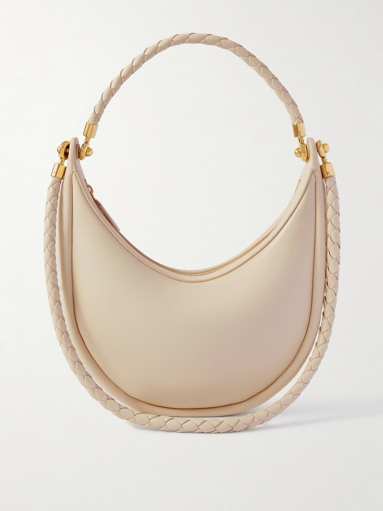 Bottega Veneta - Hula Hoop Medium Leather Tote - Cream | NET-A-PORTER (US)