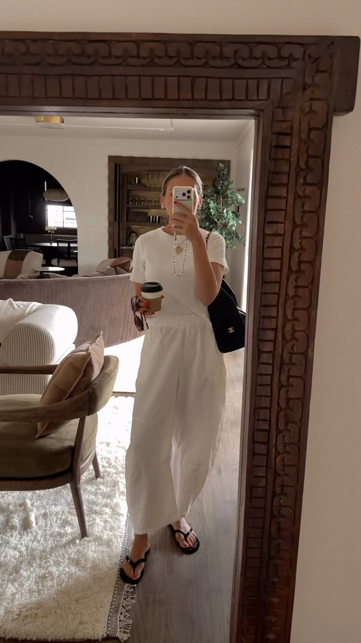 White Outfit // Summer Fashion // Aritzia Tee— Size Small // White Barrel Pants— Size Small

#LTKootd #LTKSeasonal