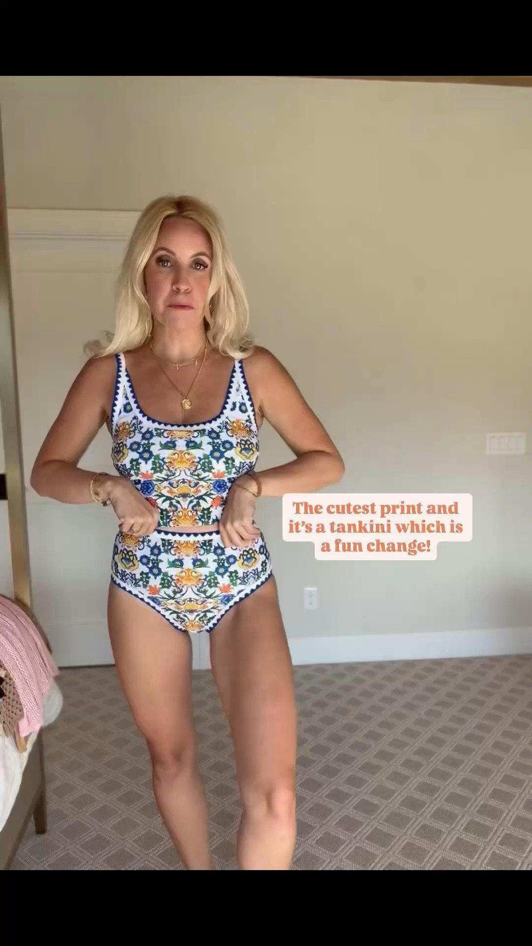 Cutest tankini! Under $40 and so flattering