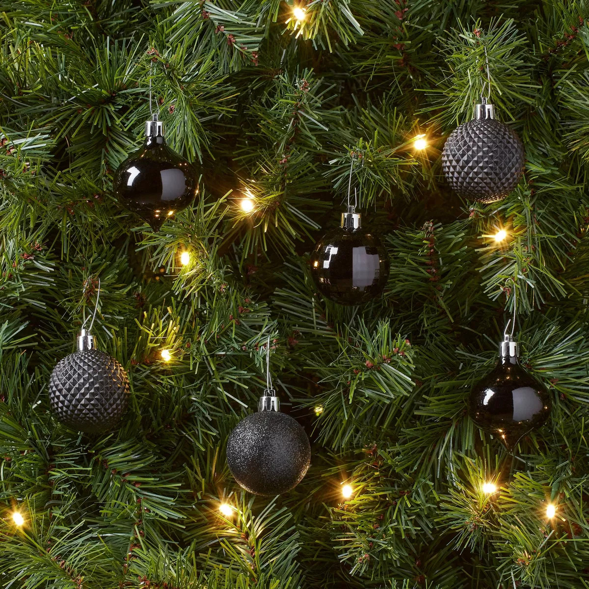 Shatter-Resistant Textured Plastic Christmas Tree Ornament Set 20pc - Wondershop™ | Target