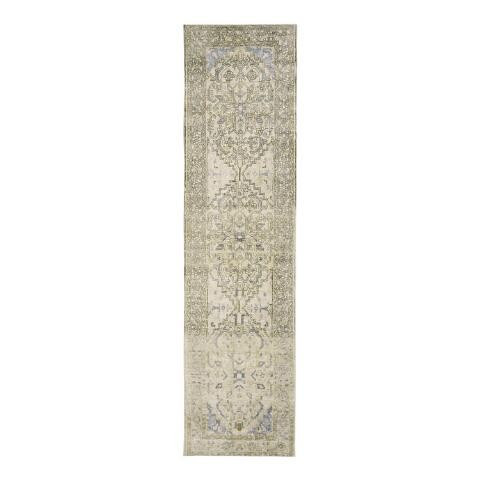 Blue and Ivory Persian Style Lola Floor Runner | World Market