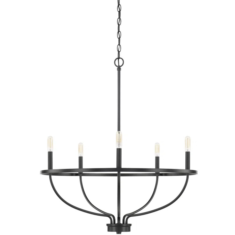 Babson Candle Style Wagon Wheel Chandelier | Wayfair North America