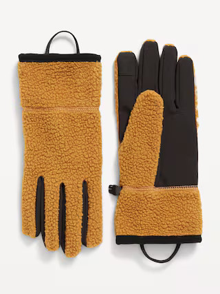 Tech-Friendly Sherpa Gloves for Men | Old Navy (US)