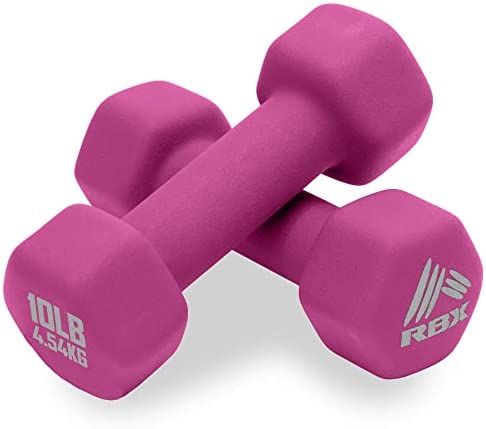 RBX Weights Dumbbells Set - Neoprene Arm Weights With Non-Slip Grip, Strength Training Equipment ... | Amazon (US)