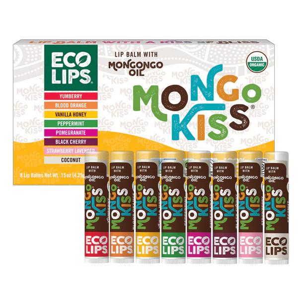 Mongo Kiss® Organic Lip Balm, Value 8 Pack Variety, 0.15 oz. | Eco Lips