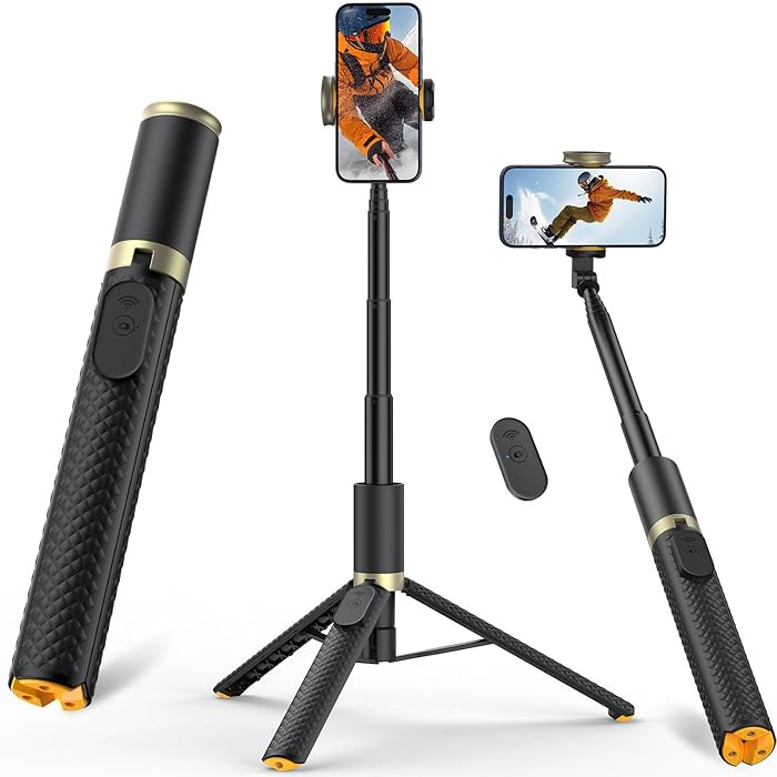 Phone Tripod & Selfie Stick with Remote, Portable, Lightweight for Video Recording Vlog, Extendab... | Amazon (US)