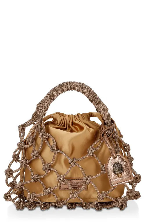 Kurt Geiger London Small Crystal Macramé Bag in Rust/copper at Nordstrom | Nordstrom