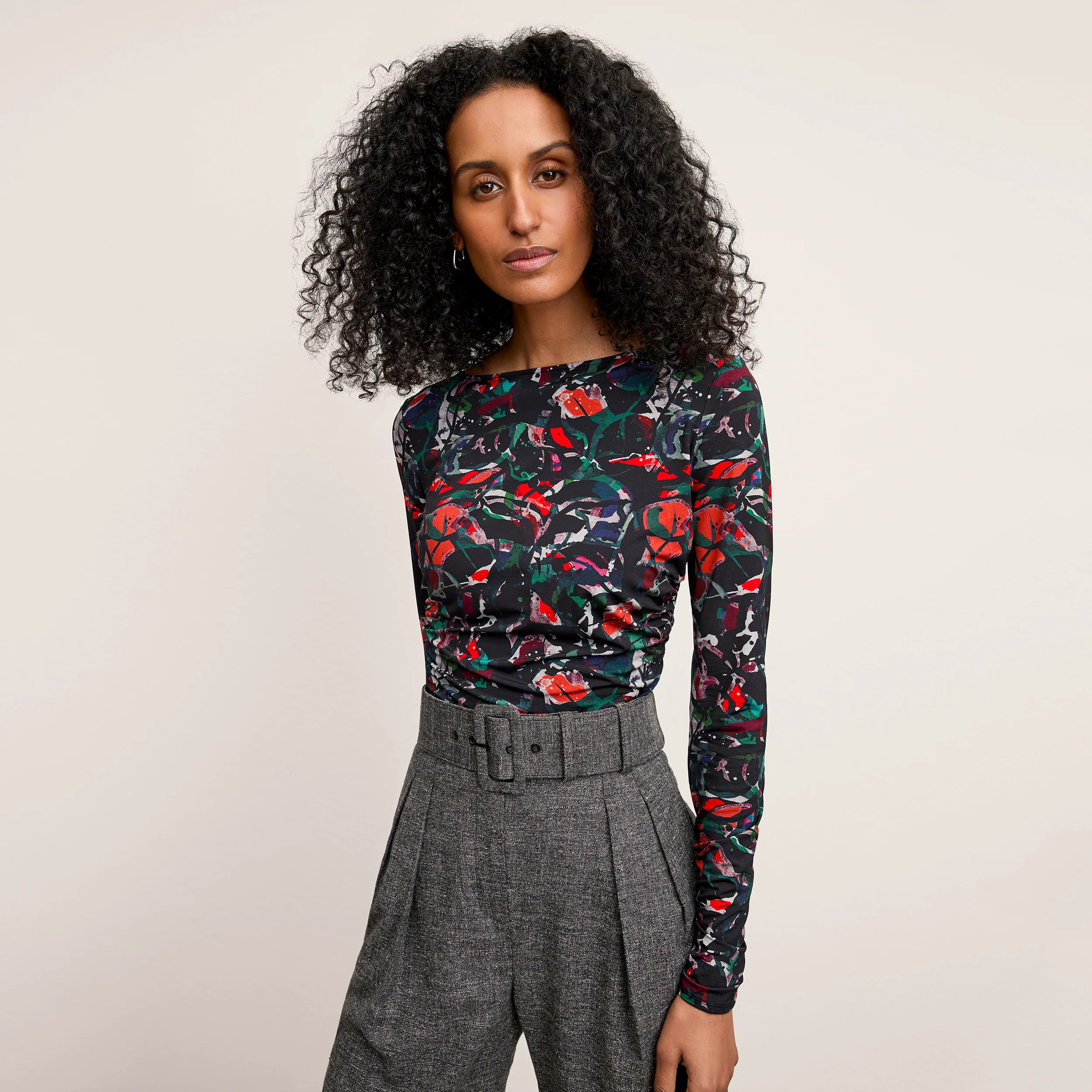 Percy Top - Printed Jersey :: Splatter Pop | MM LaFleur