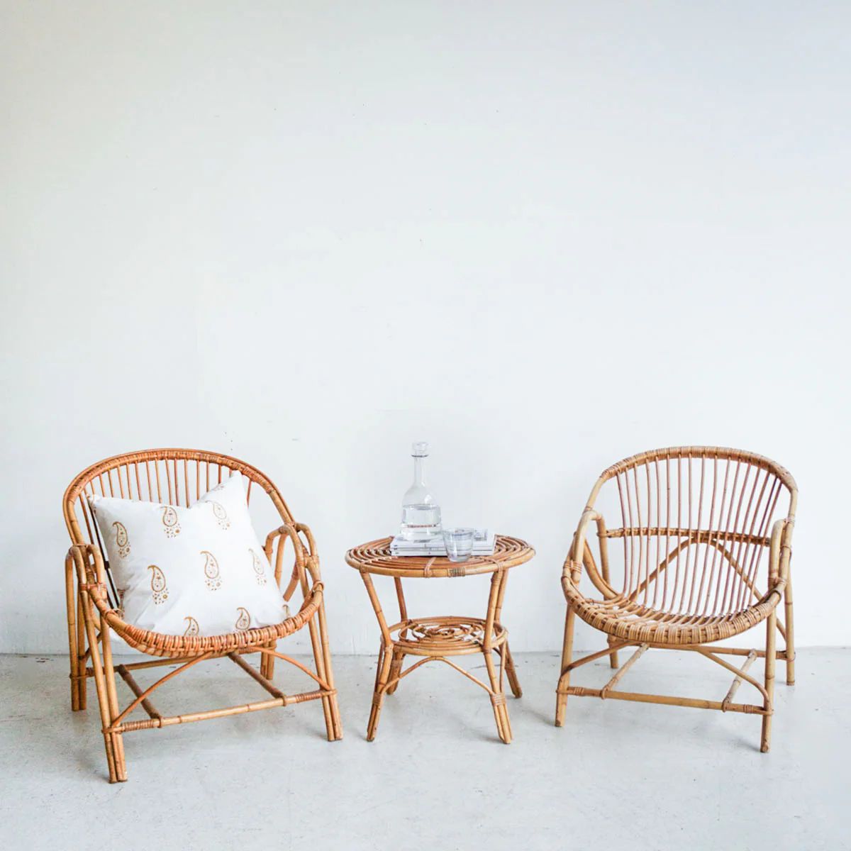 Set of Bamboo Chairs and Table | Elsie Green US