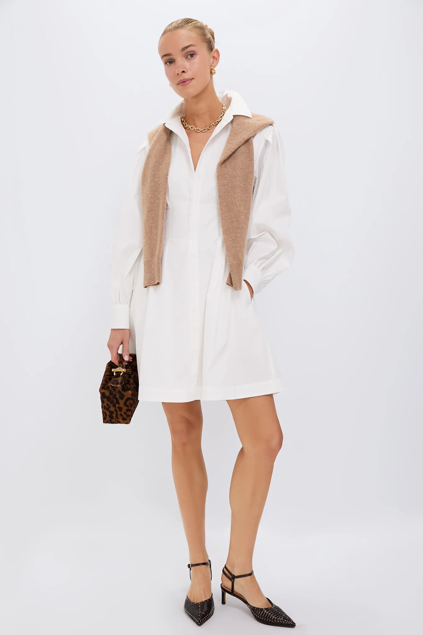 White Mini Corinne Dress | Tuckernuck (US)