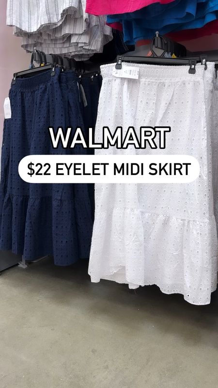 Walmart try on, Walmart outfit, Walmart fashion, time and tru, eyelet midi skirt 

#LTKVideo #LTKstyletip #LTKfindsunder50