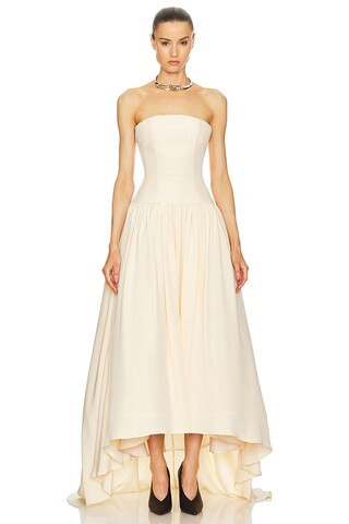 Helsa Gabrielle Gown in Pink from Revolve.com | Revolve Clothing (Global)