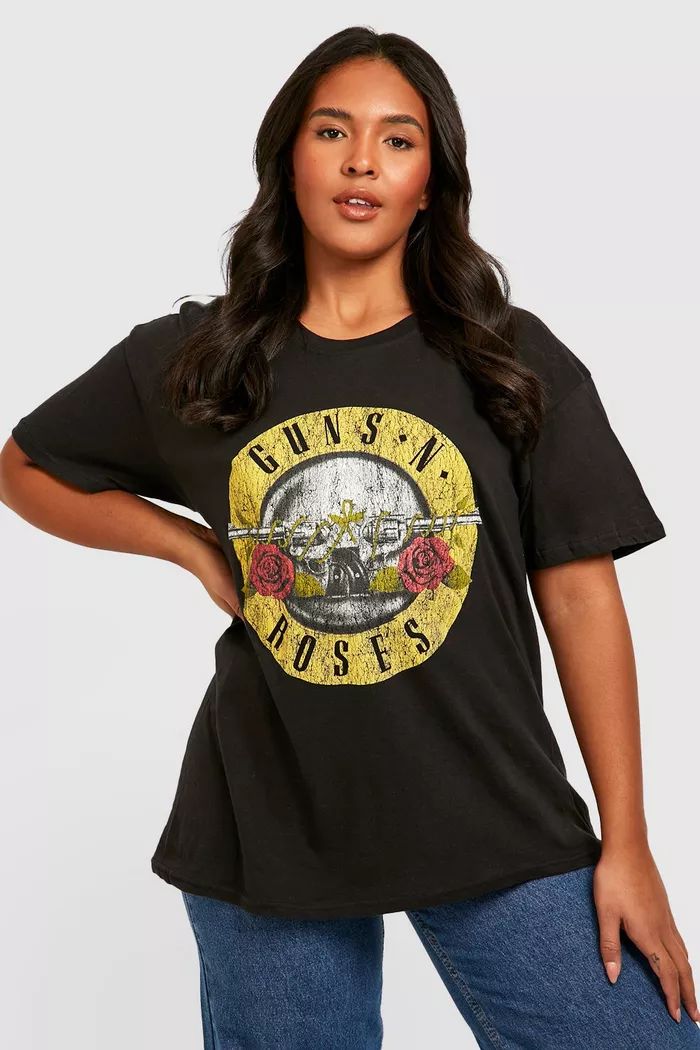 Plus Guns N Roses Band T-shirt | Boohoo.com (US & CA)