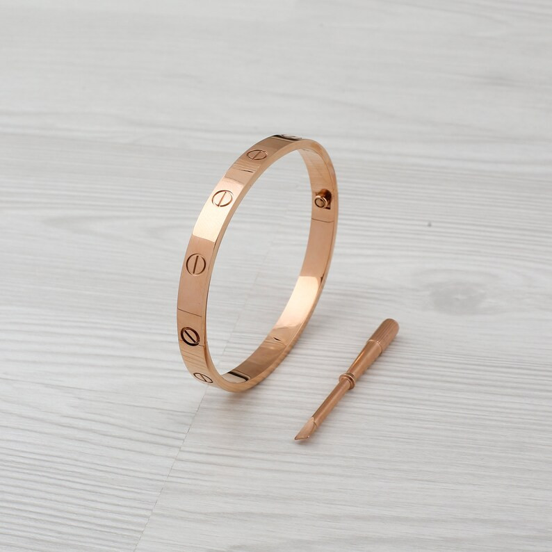 18K Gold Plated Love BraceletLove Bangle Free Express | Etsy | Etsy (CAD)
