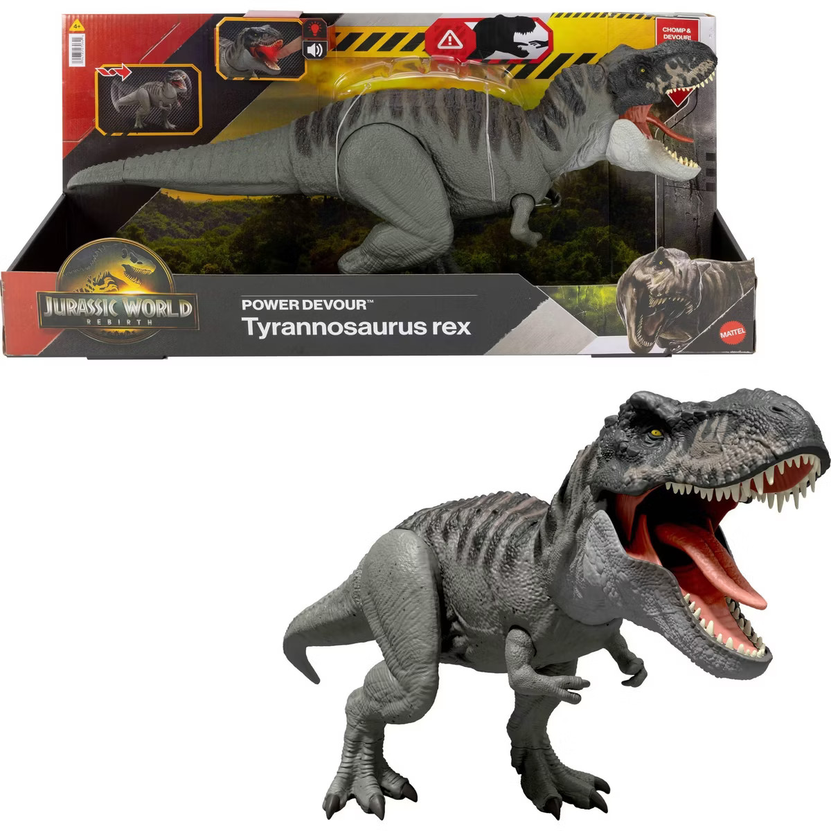 Jurassic World Rebirth Power Devour Tyrannosaurus Rex Dinosaur Figure, Constant Chomp Lights & So... | Target
