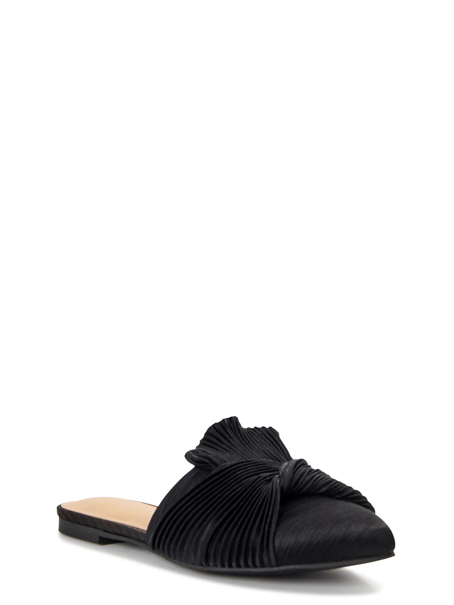 Scoop Women's Crinkle Satin Mules - Walmart.com | Walmart (US)