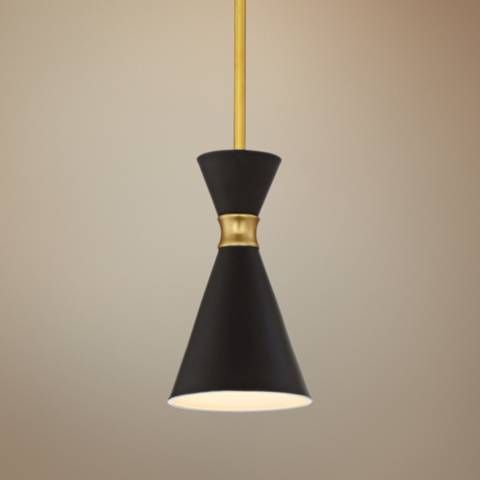 George Kovacs Conic 5 1/2" Wide Honey Gold Mini Pendant - #15J12 | Lamps Plus | Lamps Plus