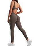 YEOREO Sleeveless Jumpsuits for Women Sexy Backless Gym Bodycon Lizvette V Back Scrunch Butt Romp... | Amazon (US)