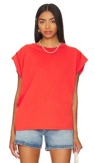 Trina Muscle Tee in Poppy | Revolve Clothing (Global)