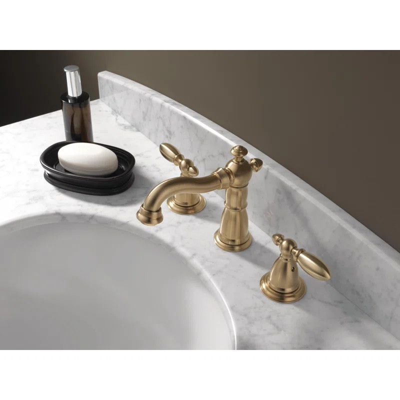 Victorian Widespread Bathroom Faucet with Drain Assembly | Wayfair North America