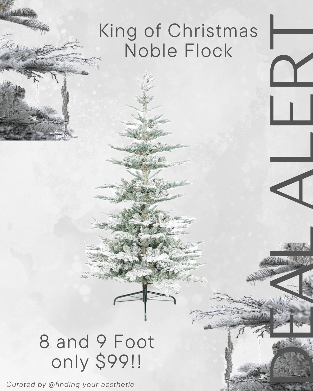 Seriously run! This King of Christmas Noble Flock in the 8 and 9 foot options is currently $99 🤯🤯

#LTKCyberWeek #LTKHome #LTKHoliday