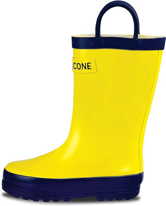 Lone Cone Kids Rain Boots for Girls & Boys – Waterproof Natural Rubber Toddler Rain Boots with ... | Amazon (US)