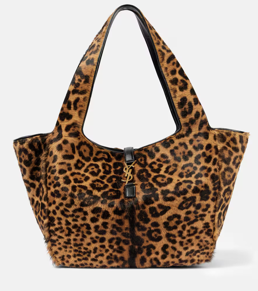 Saint Laurent Le 5 Ã 7 Bea leopard-print shoulder bag | Mytheresa (INTL)